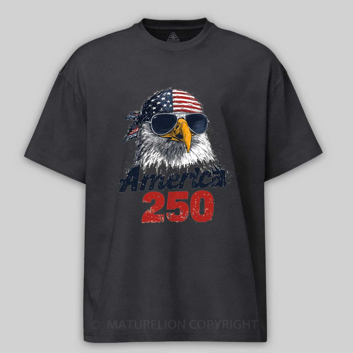 Maturelion Bald Eagle America 250th Anniversary T-Shirt