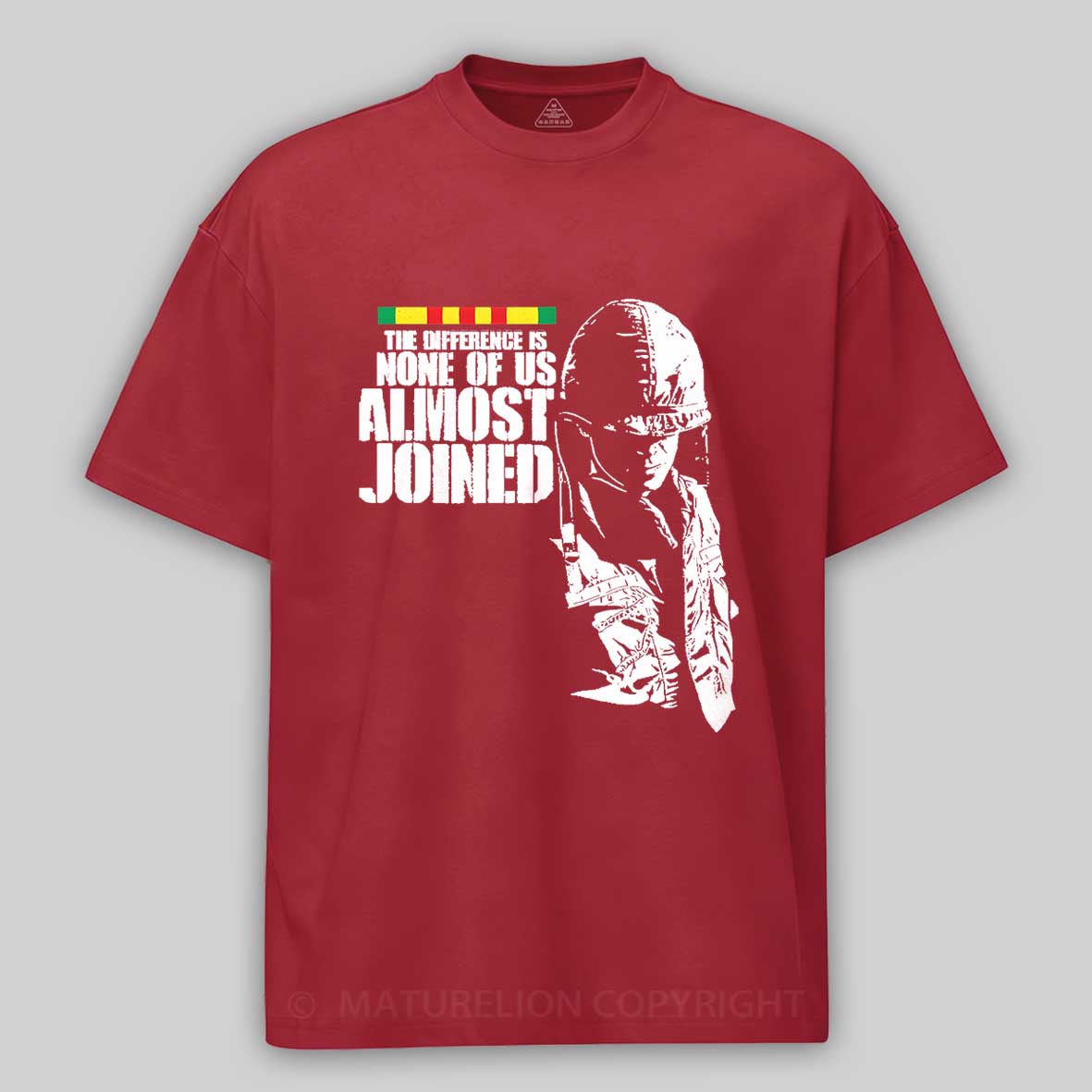 Maturelion Men's T-Shirt The Difference Is None Of Us Almost Joined Cotton T-Shirt