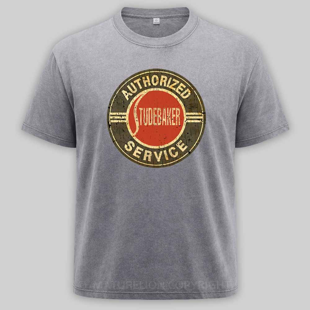 Maturelion Authorized Studebaker Service - Vintage Style Washed T-shirt