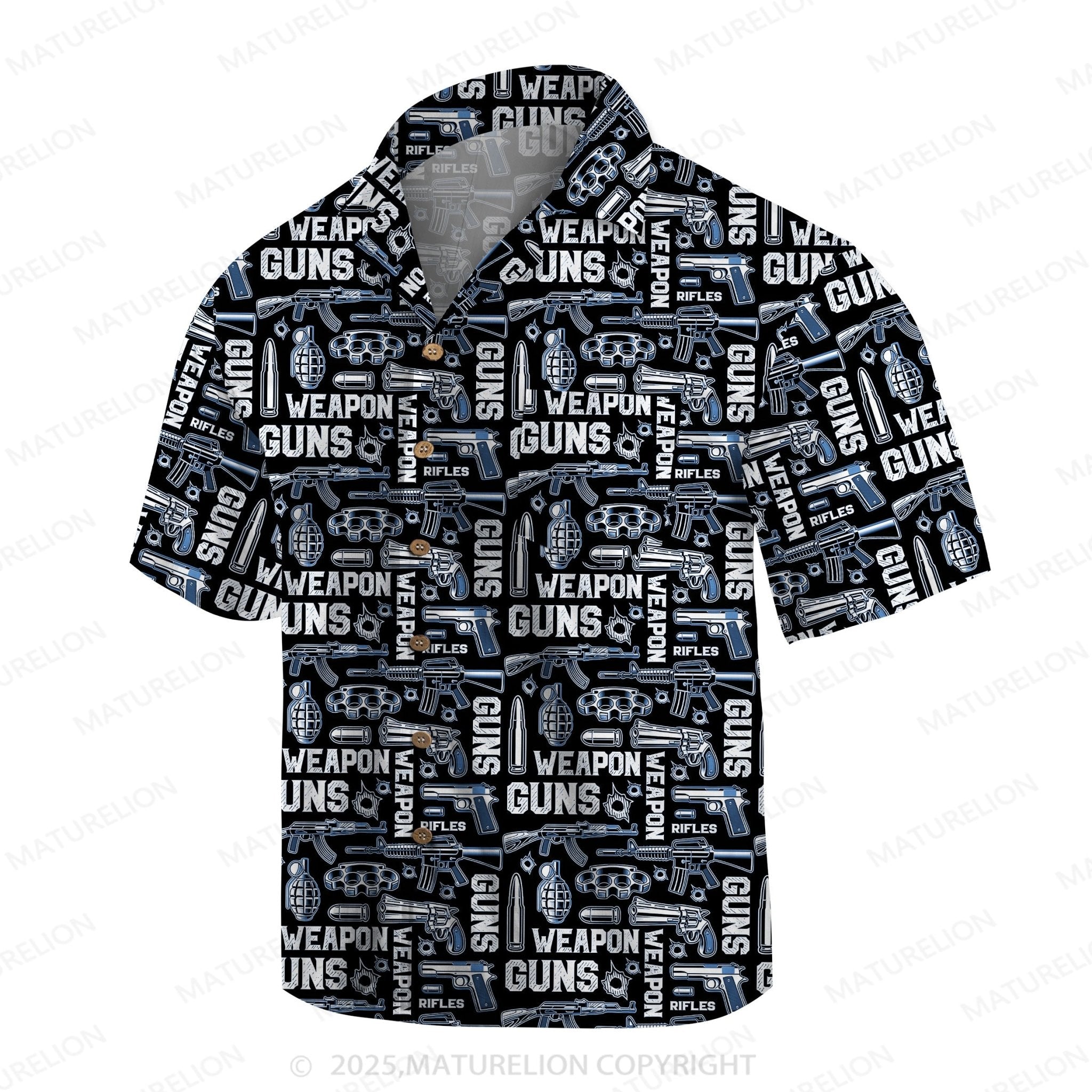 Maturelion Men's Hawaiian Shirt Tropical Breeze Hawaiian Shirt