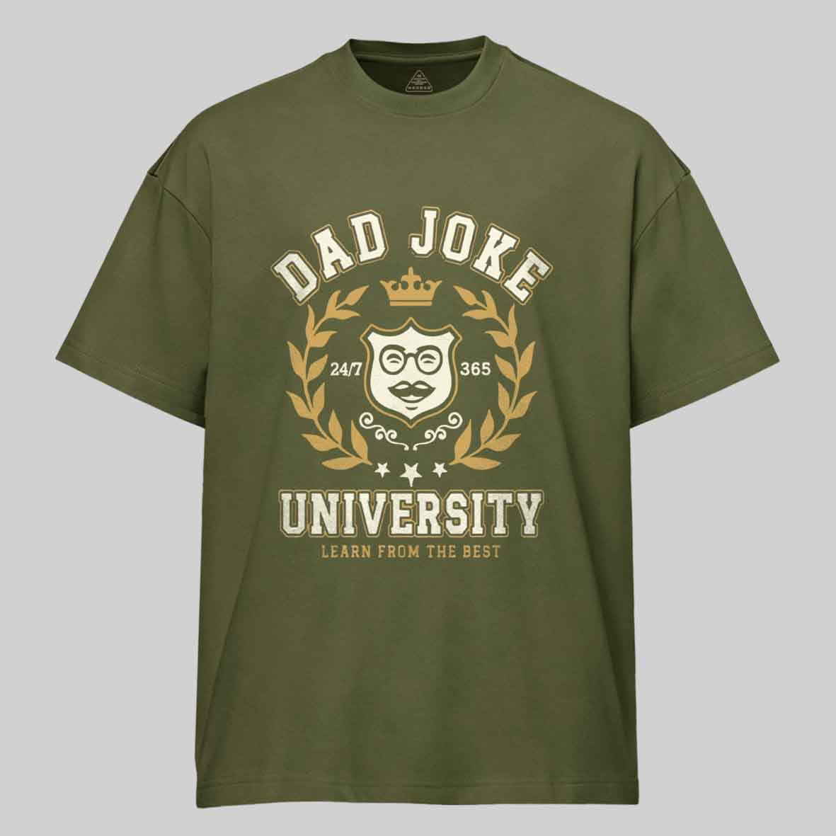 Maturelion Dad Joke University Funny Dad Humor Father´s day Birthday Gift Cotton T-shirt