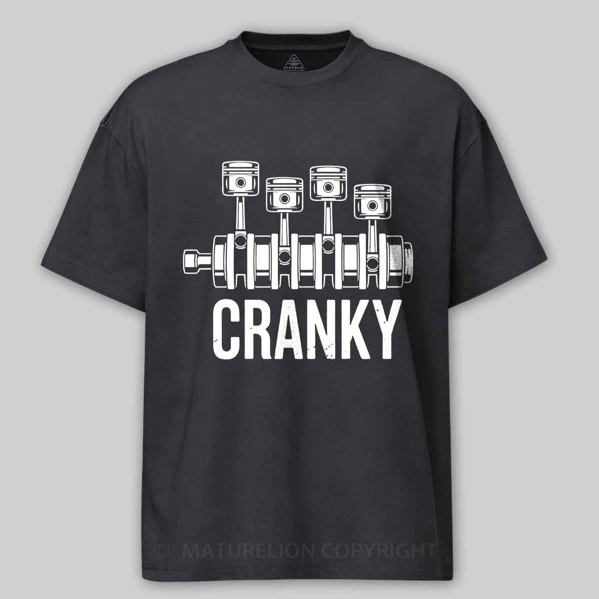 Maturelion Cranky Car Engine Cotton T-shirt