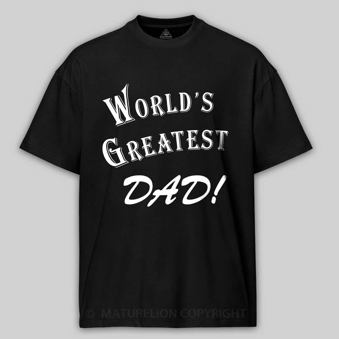 Maturelion Men's T-Shirt World's Greatest Dad Cotton T-Shirt