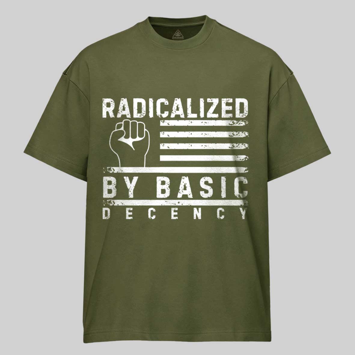 Maturelion Radicalized-By-Basic-Decency-2 Cotton T-shirt