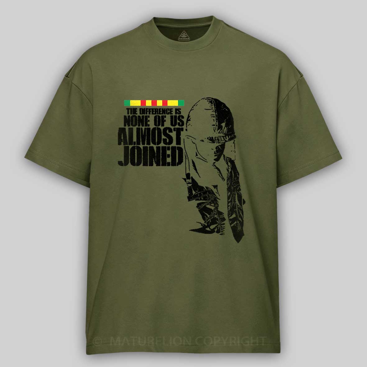 Maturelion Men's T-Shirt The Difference Is None Of Us Almost Joined Cotton T-Shirt