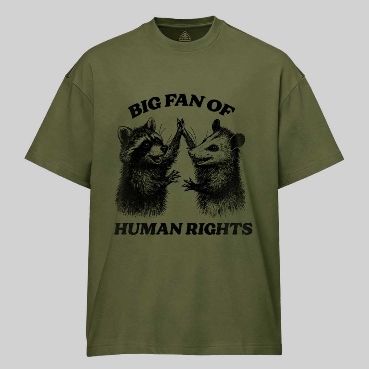 Maturelion Big Fan of Human Rights Cotton T-shirt