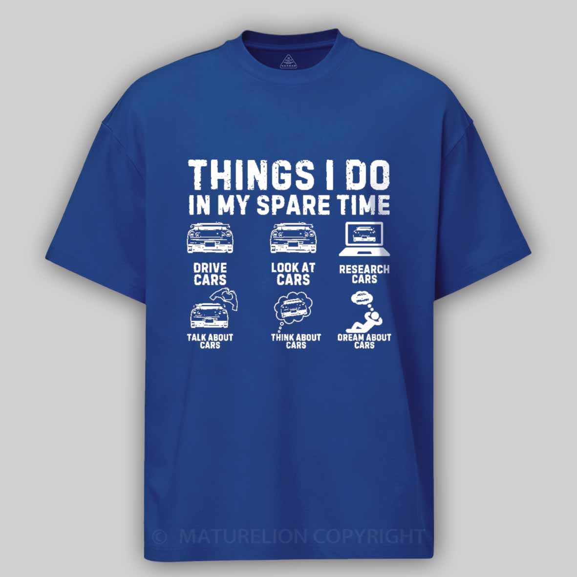 Maturelion Funny Car Lover Enthusiast Cotton T-shirt