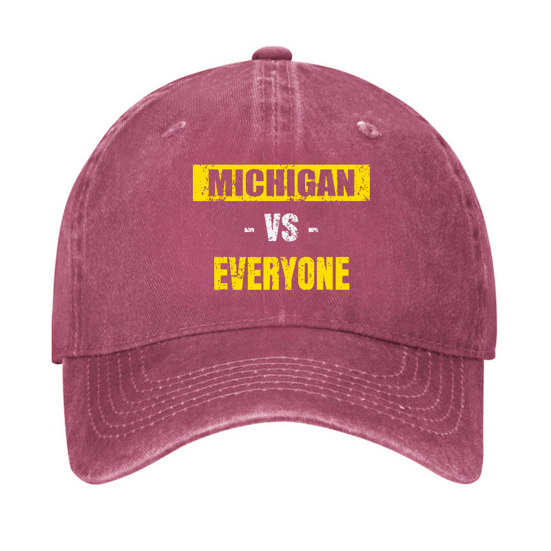 Michigan Vs Everyone Pride Baseball Cap-Maturelion