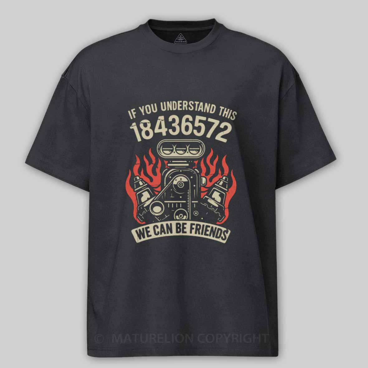 Maturelion 1-8-4-3-6-5-7-2-Firing-Order Cotton T-shirt