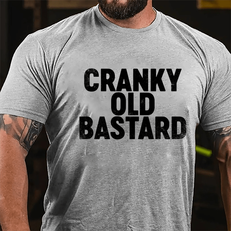 Cranky Old Bastard Cotton T-shirt-Maturelion