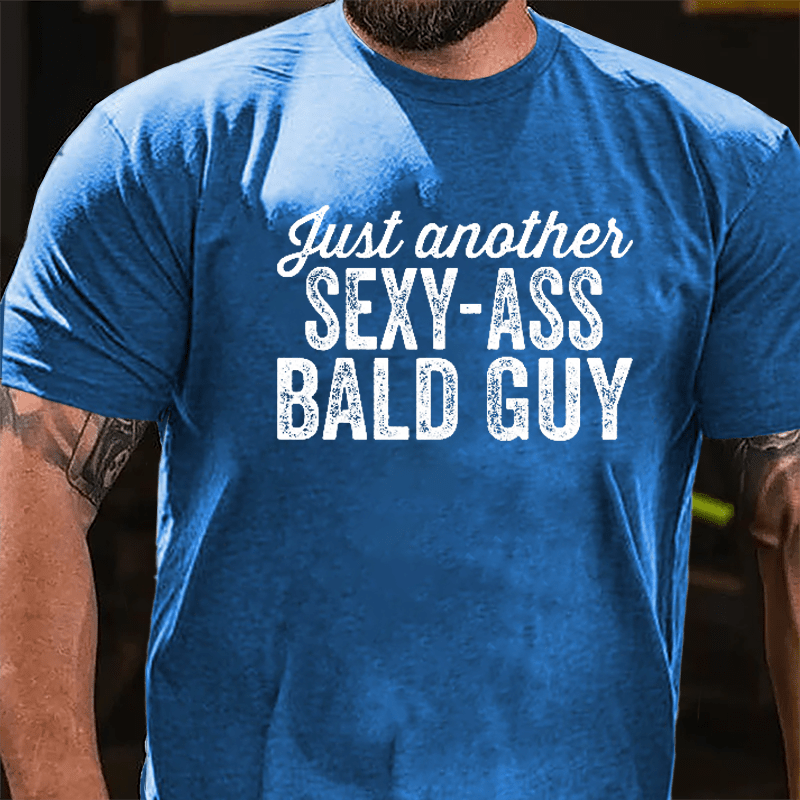 Just Another Sexy-ass Bald Guy Men's Cotton T-shirt-Maturelion