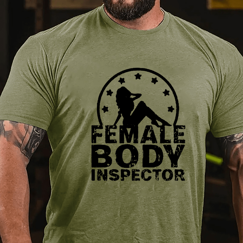 Female Body Inspector Cotton T-shirt-Maturelion