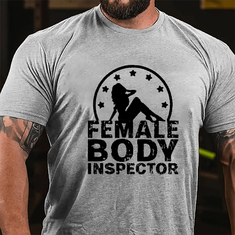 Female Body Inspector Cotton T-shirt-Maturelion
