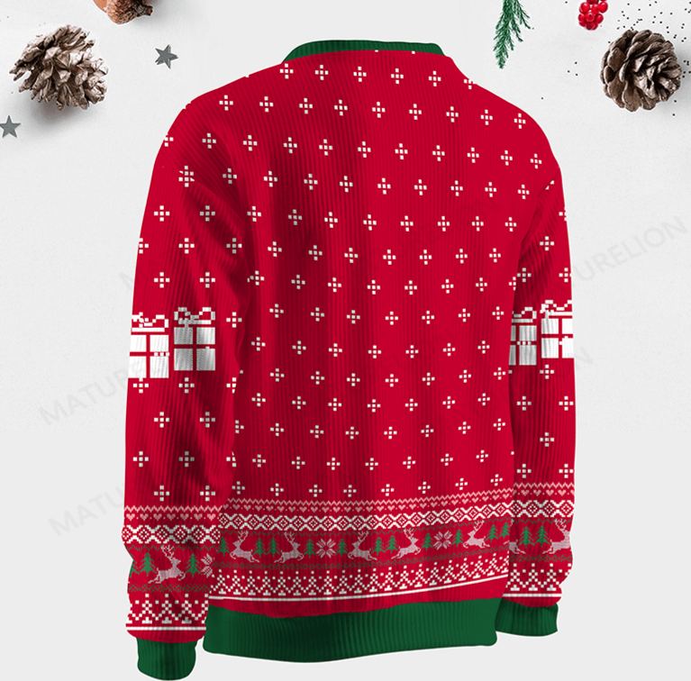 Maturelion Guns Don' t kill People Dads With Pretty Daughters Ugly Christmas Sweater