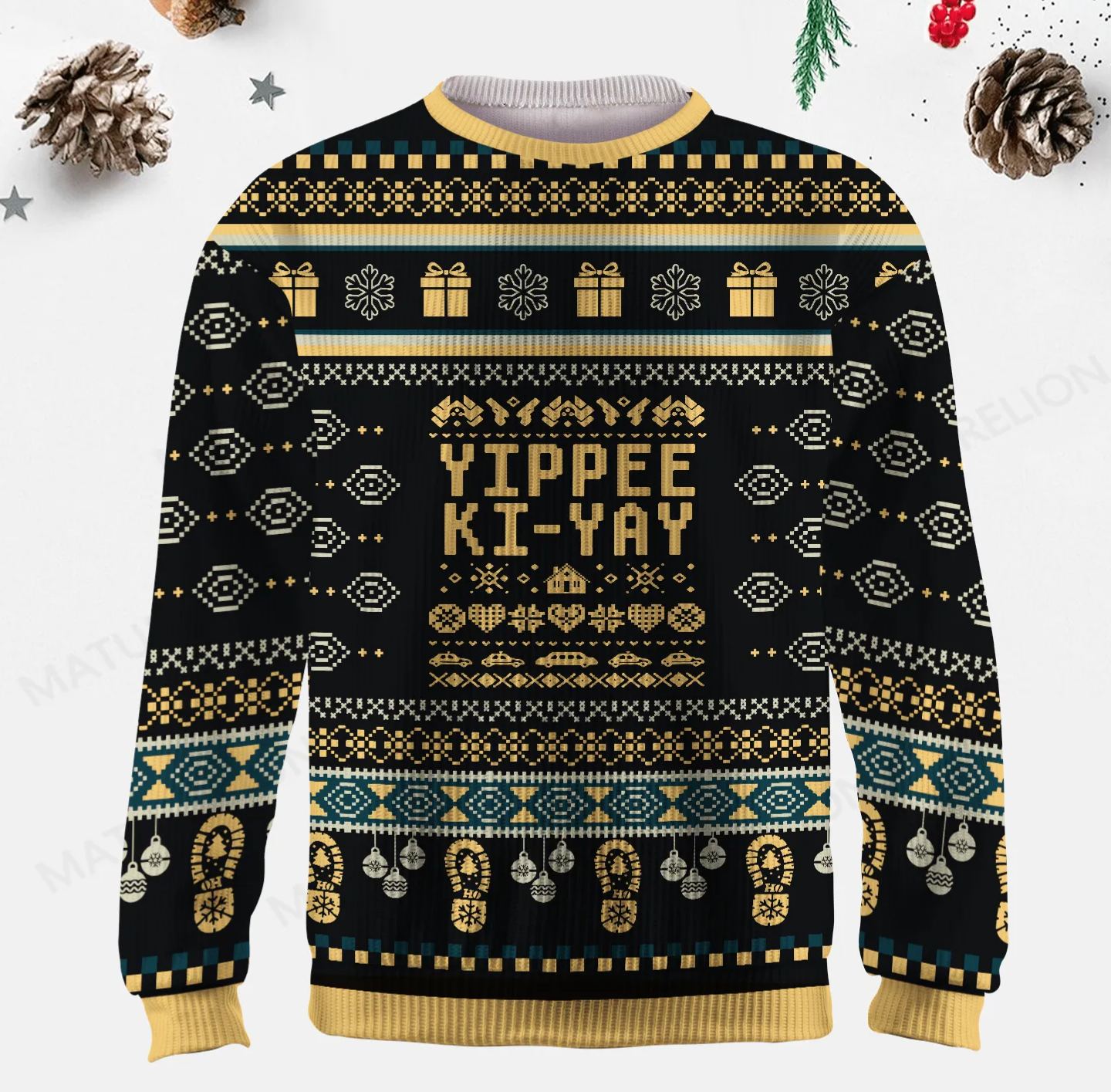 Maturelion Yippee-Ki-Yay Ugly Sweater