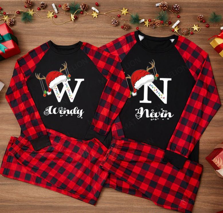Maturelion Custom Sleepwear Family Christmas 2025 Holiday Funny Sleepwear