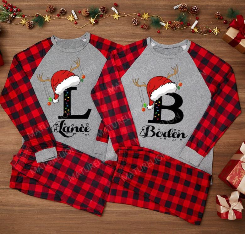 Maturelion Custom Sleepwear Family Christmas 2025 Holiday Funny Sleepwear
