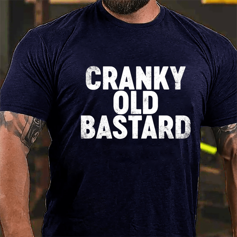 Cranky Old Bastard Cotton T-shirt-Maturelion