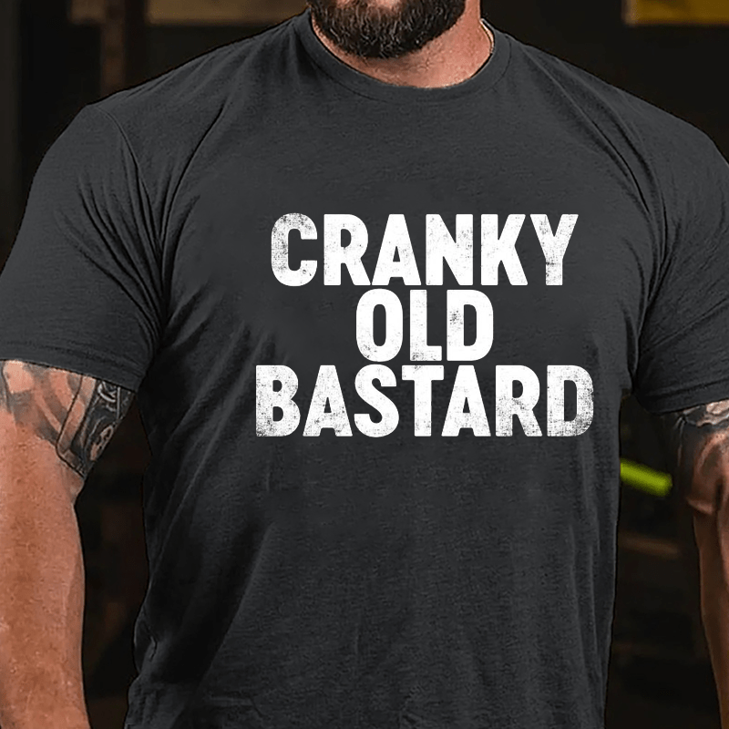 Cranky Old Bastard Cotton T-shirt-Maturelion