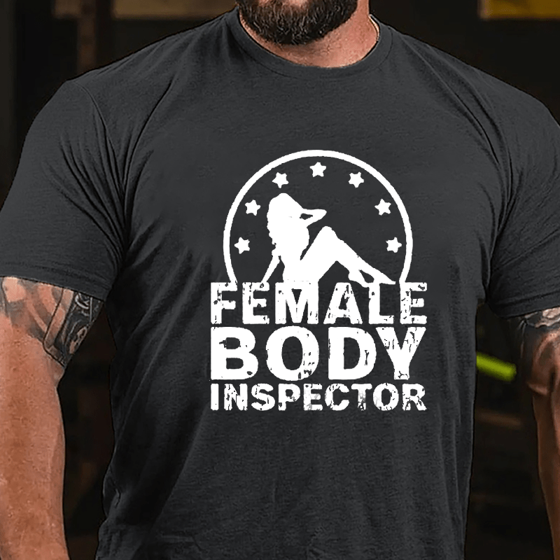 Female Body Inspector Cotton T-shirt-Maturelion