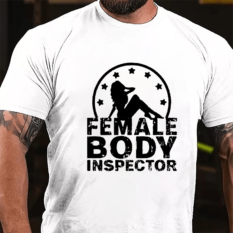 Female Body Inspector Cotton T-shirt-Maturelion