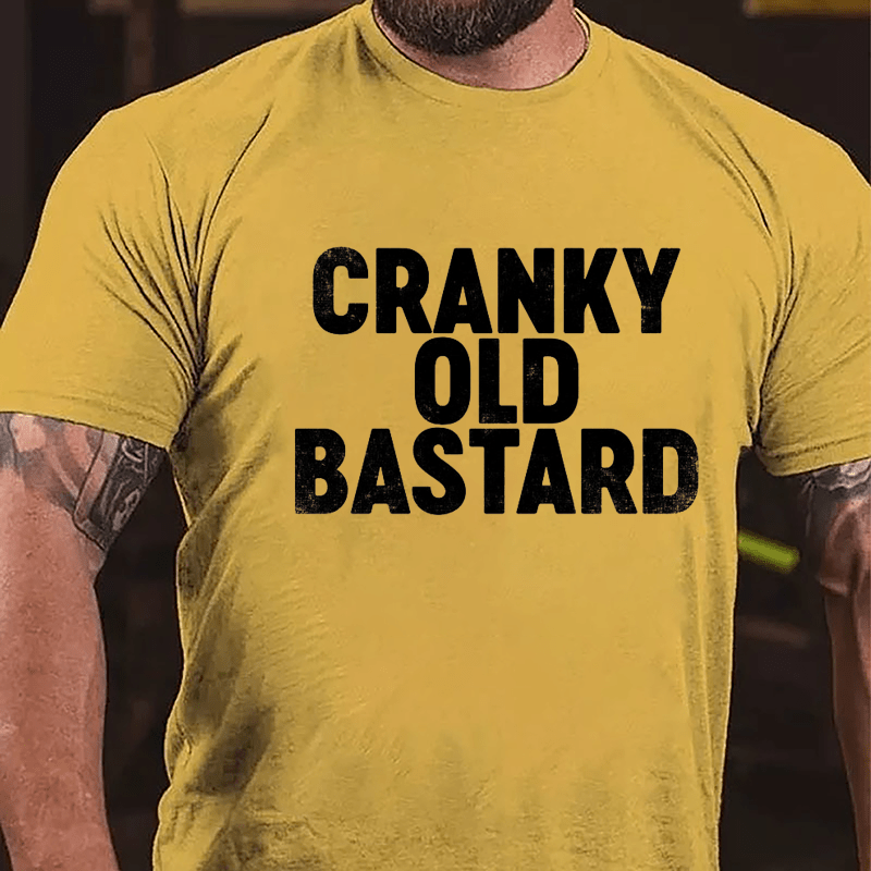 Cranky Old Bastard Cotton T-shirt-Maturelion