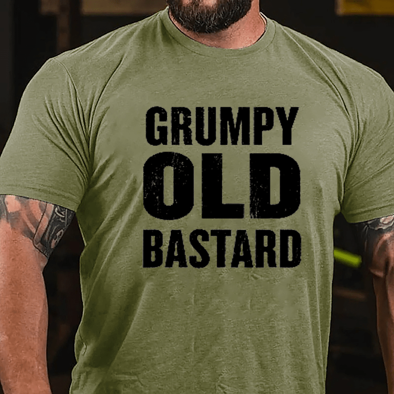 Grumpy Old Bastard Cotton T-shirt-Maturelion