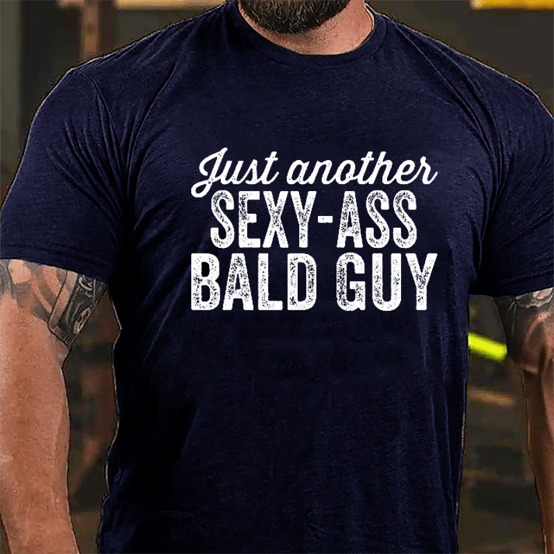 Just Another Sexy-ass Bald Guy Men's Cotton T-shirt-Maturelion