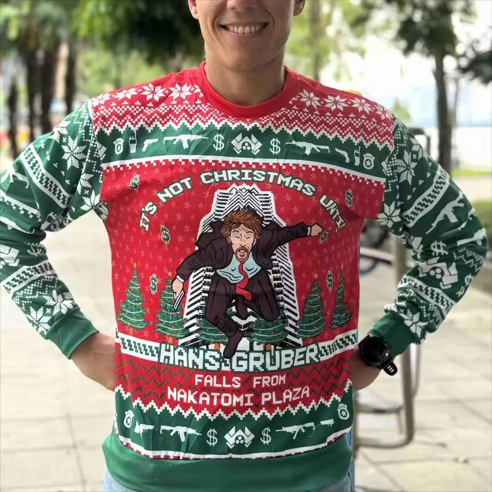 Maturelion Hans Gruber Fall Nakatomi Plaza Ugly Sweater