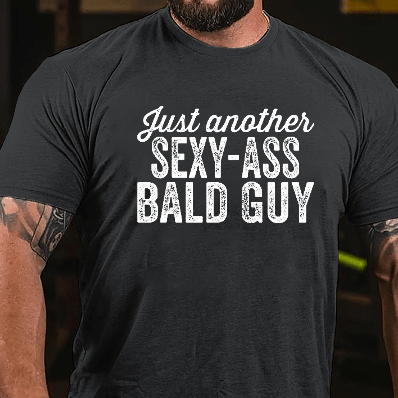 Just Another Sexy-ass Bald Guy Men's Cotton T-shirt-Maturelion