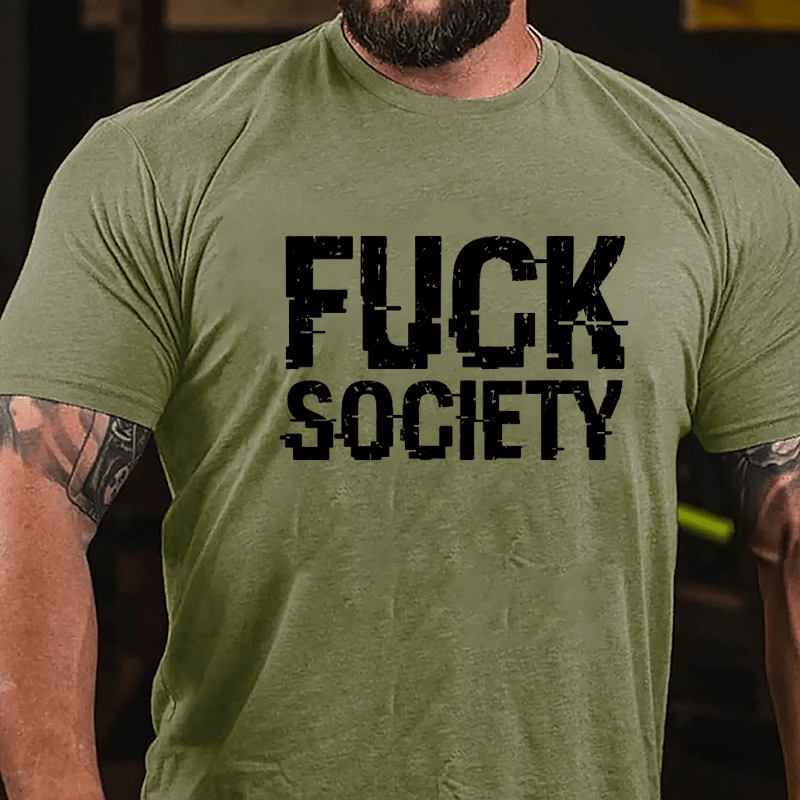 Fuck Society Cotton T-shirt-Maturelion