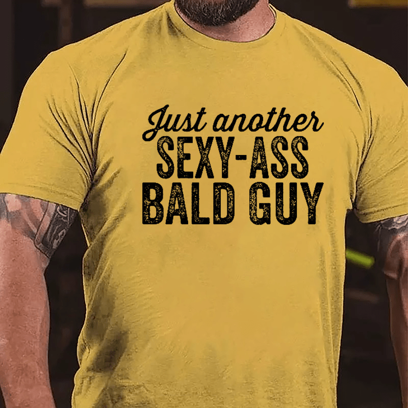 Just Another Sexy-ass Bald Guy Men's Cotton T-shirt-Maturelion