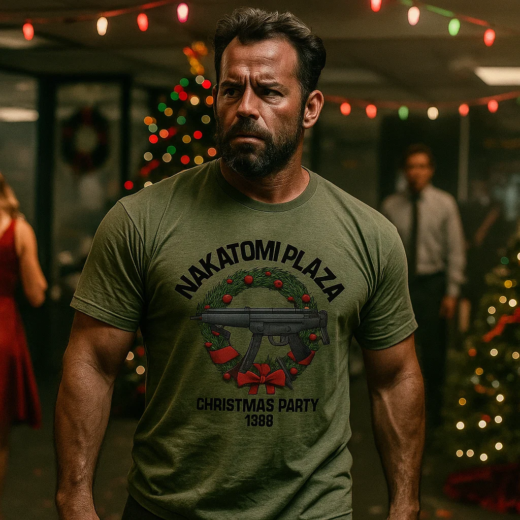 Maturelion Christmas T-Shirt Nakatomi Plaza Christmas Party 1988 T-shirt  (Free Customization)