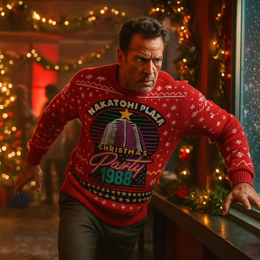 Maturelion Nakatomi Plaza Christmas Party 1988 Christmas Ugly Sweater