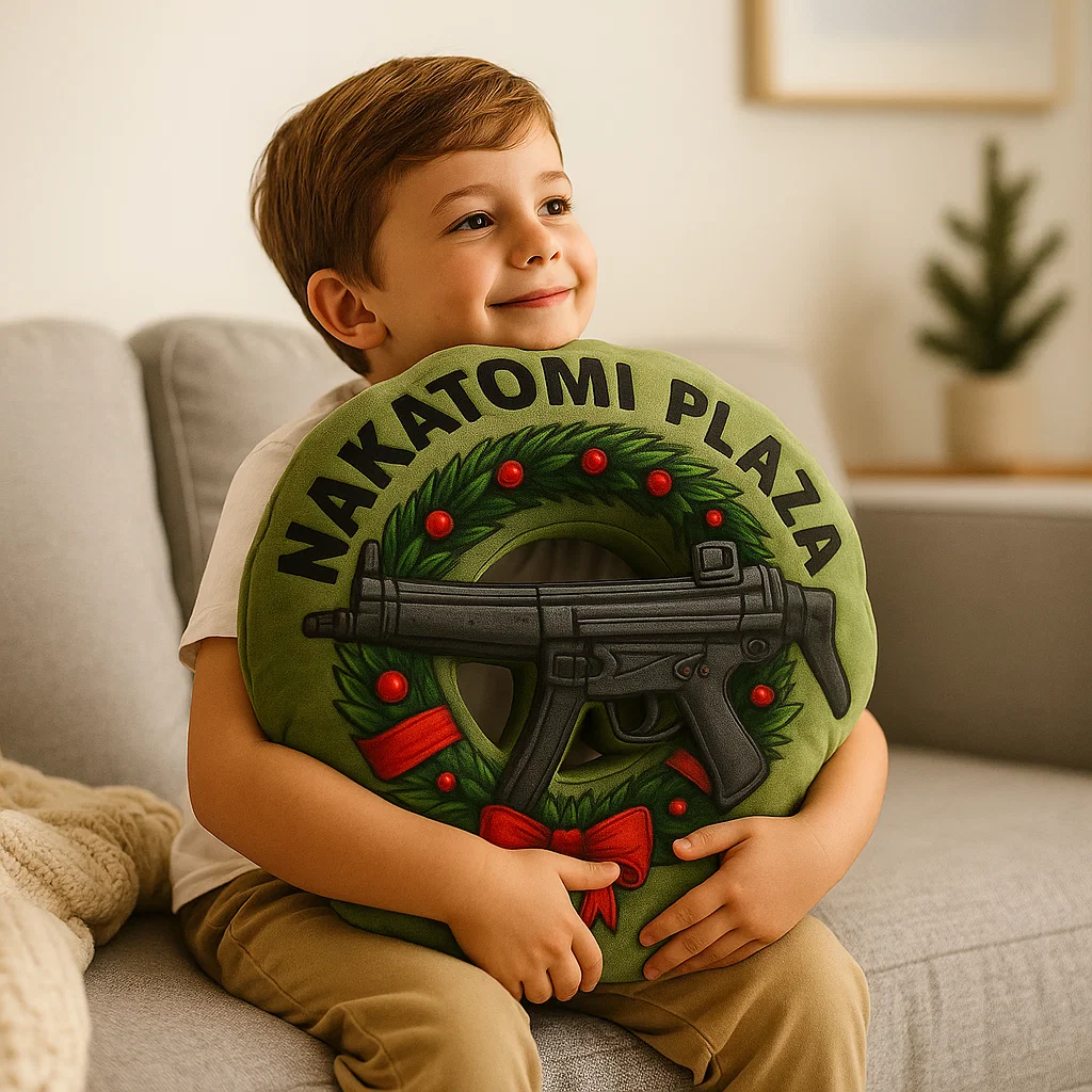 Maturelion Nakatomi Plaza Christmas Party 1988 Holiday Gifts Graphic 3D Print Pillow