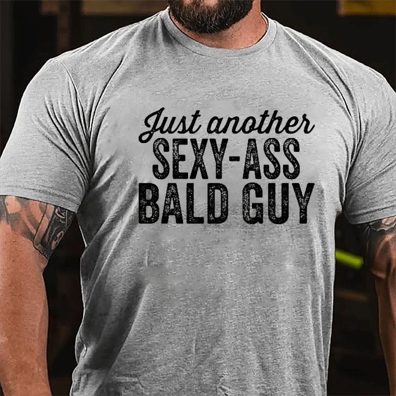 Just Another Sexy-ass Bald Guy Men's Cotton T-shirt-Maturelion