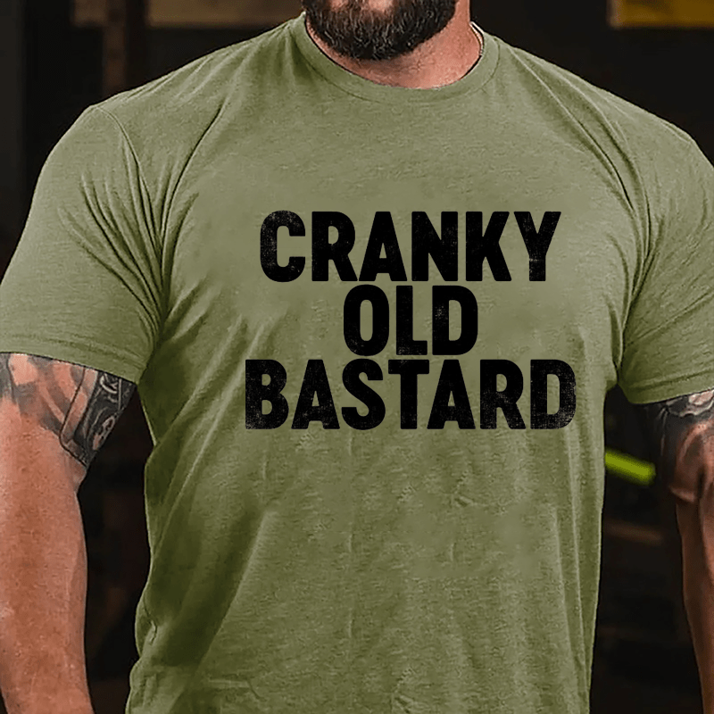 Cranky Old Bastard Cotton T-shirt-Maturelion