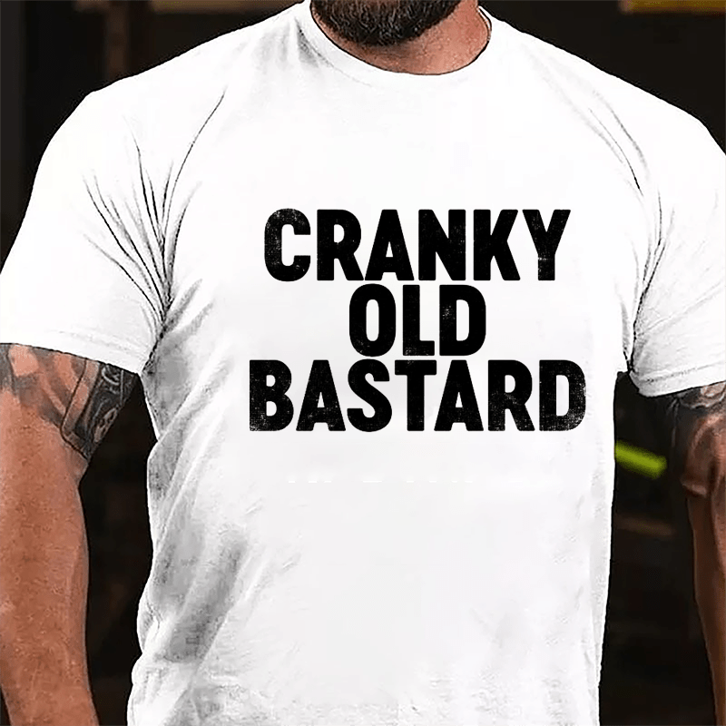 Cranky Old Bastard Cotton T-shirt-Maturelion