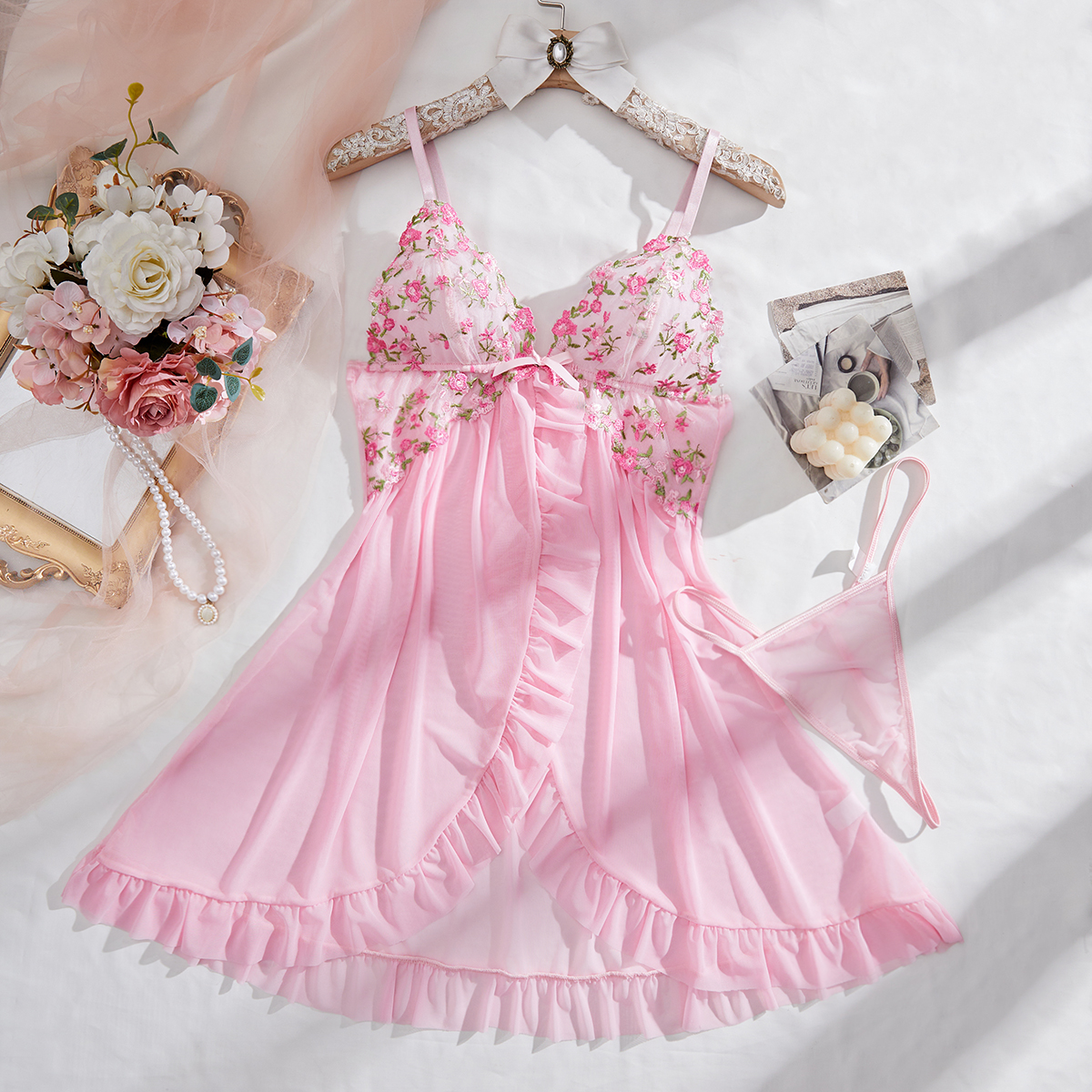 Embroidered nightgown#5