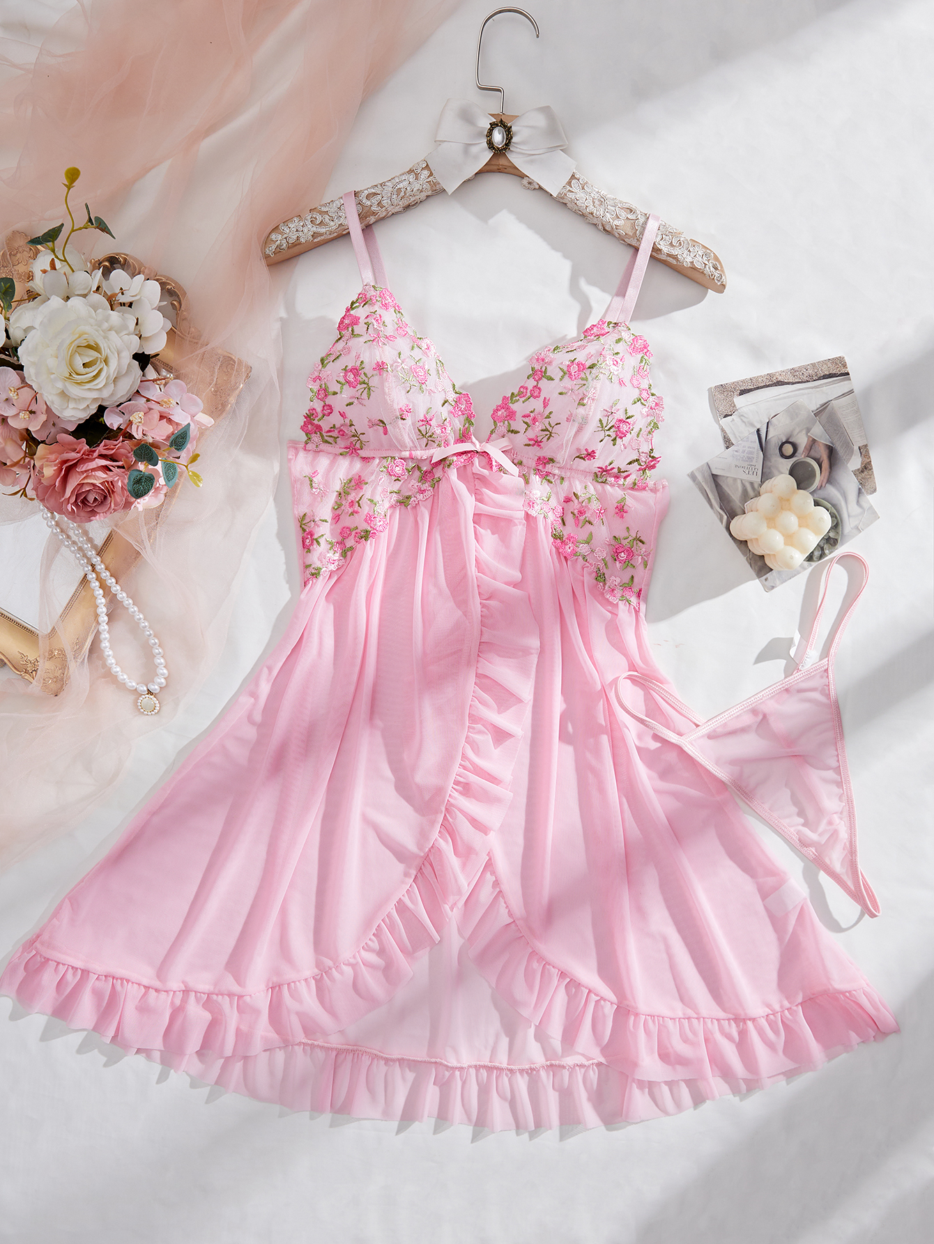 Embroidered nightgown#5