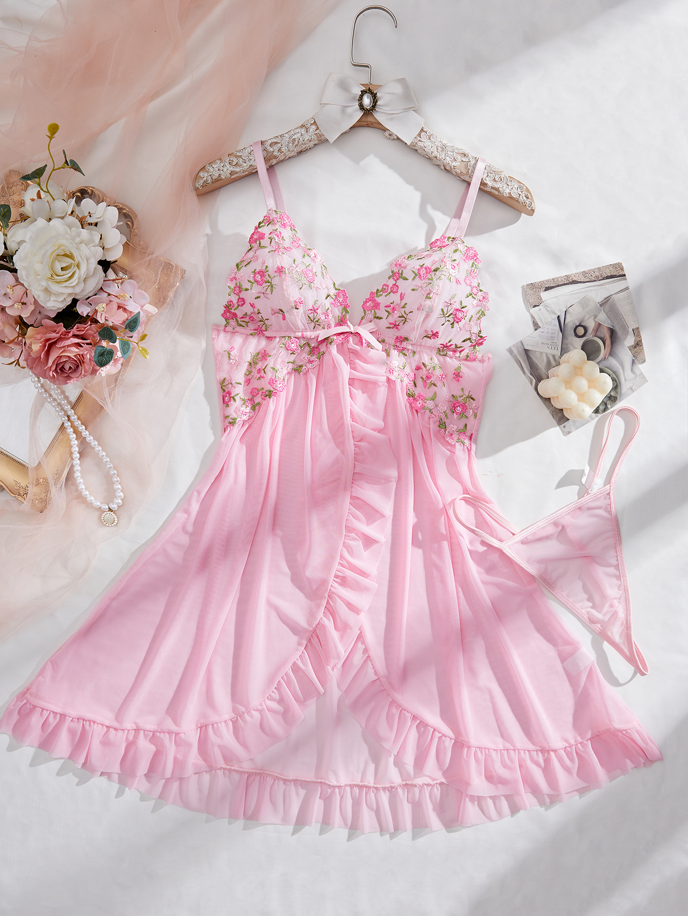 Embroidered nightgown#5