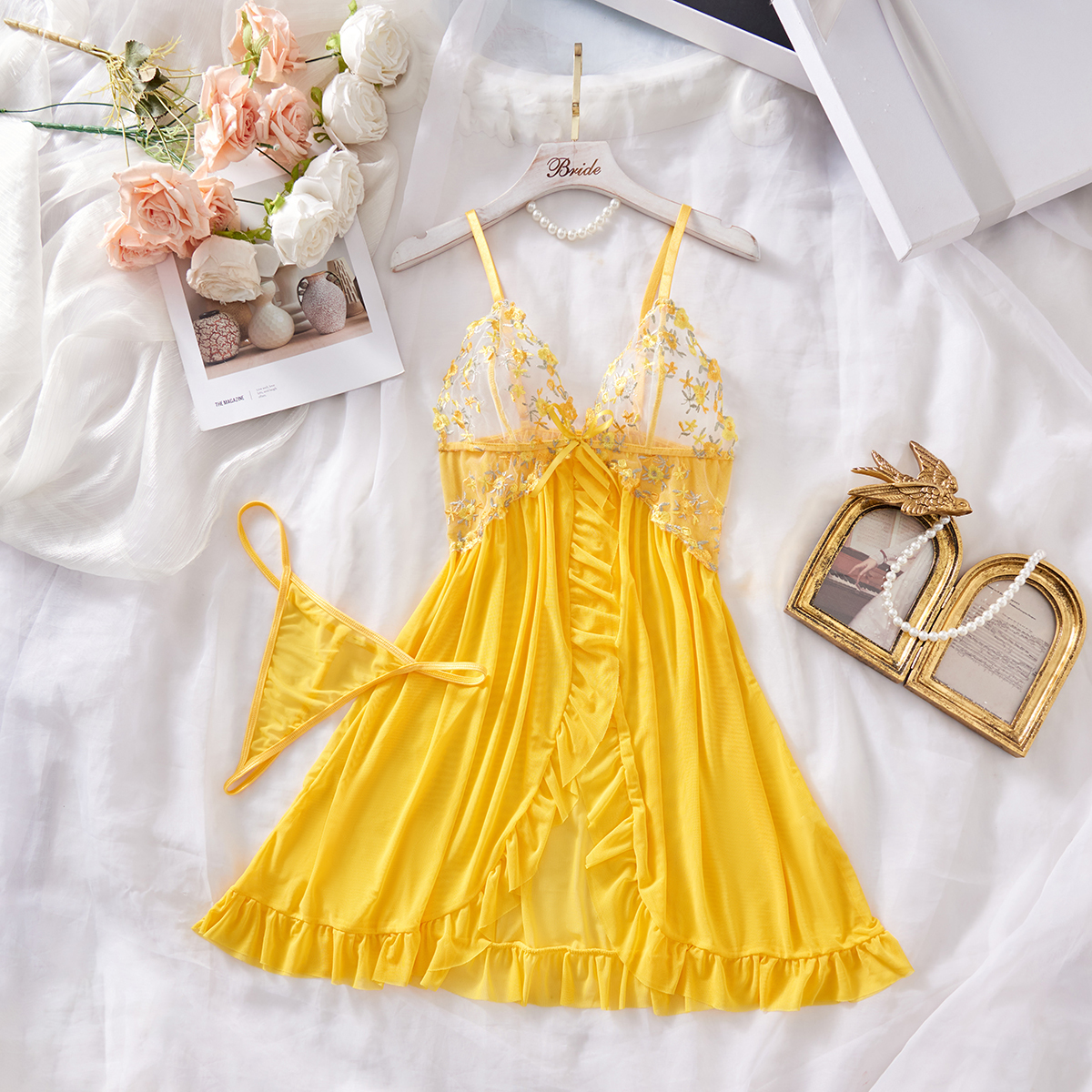 Embroidered nightgown#6