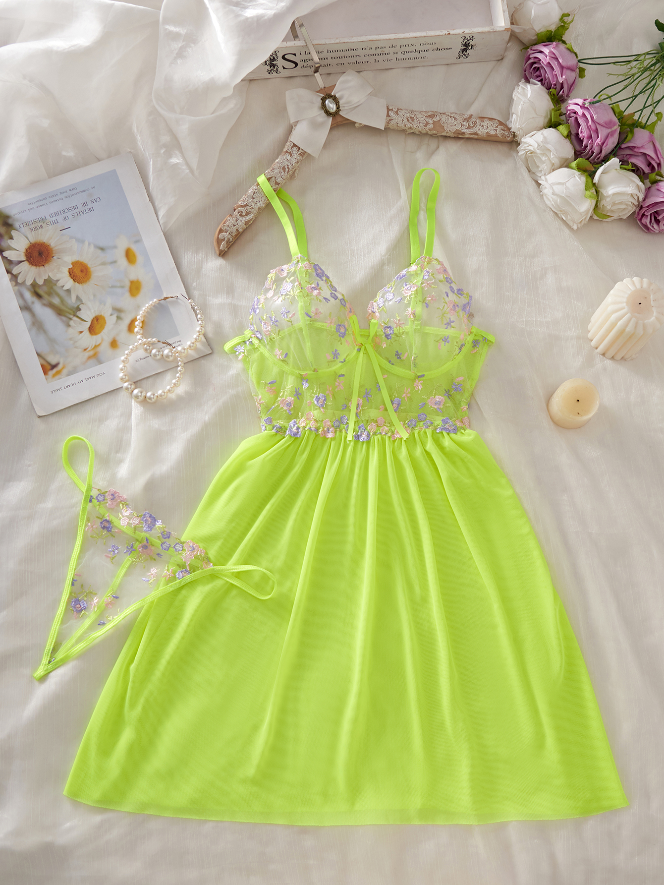 Embroidered nightgown#4