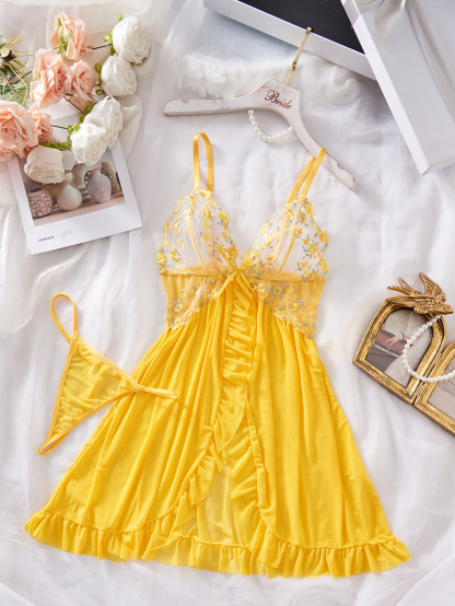 Embroidered nightgown#6