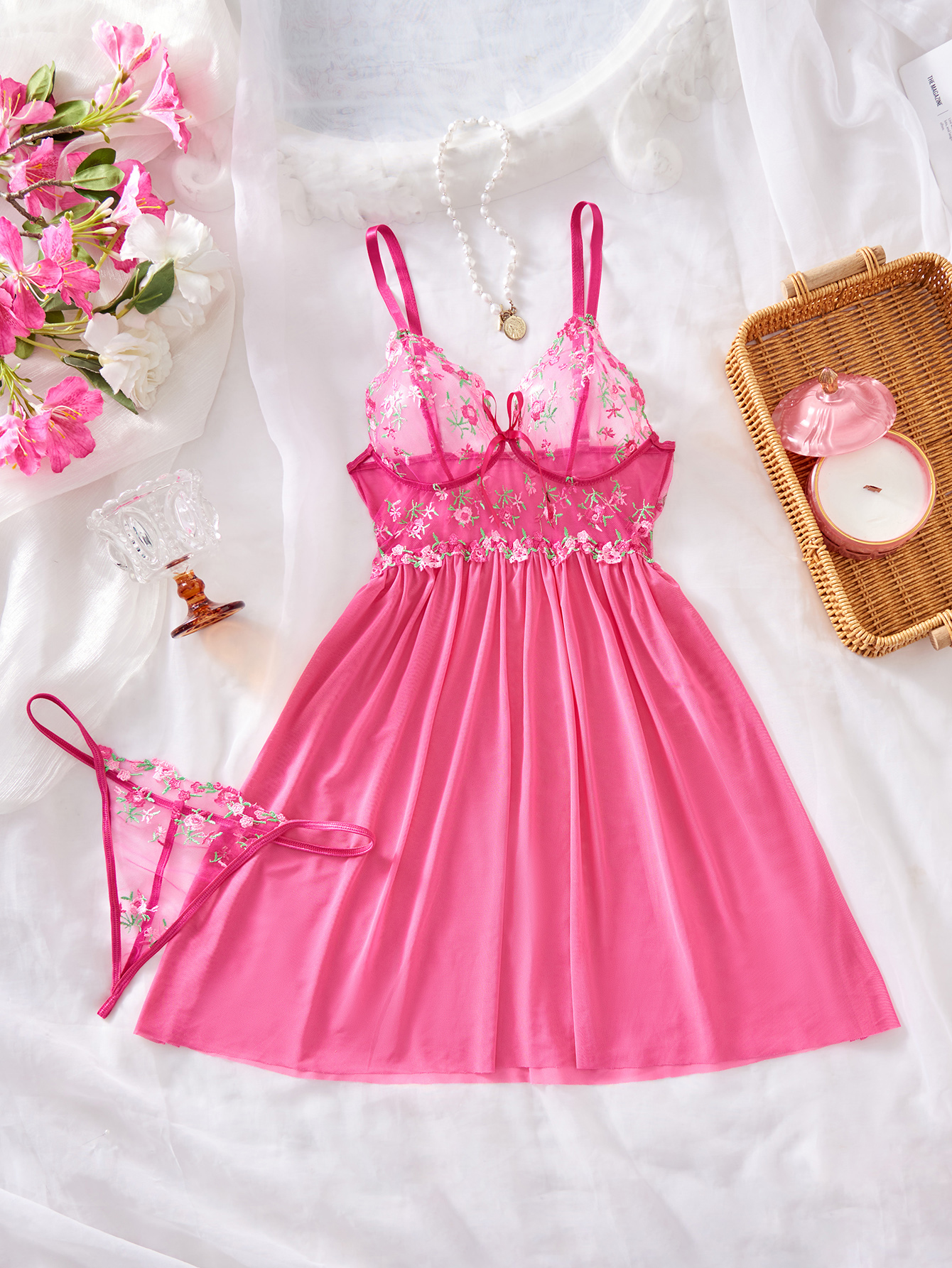 Embroidered nightgown#3