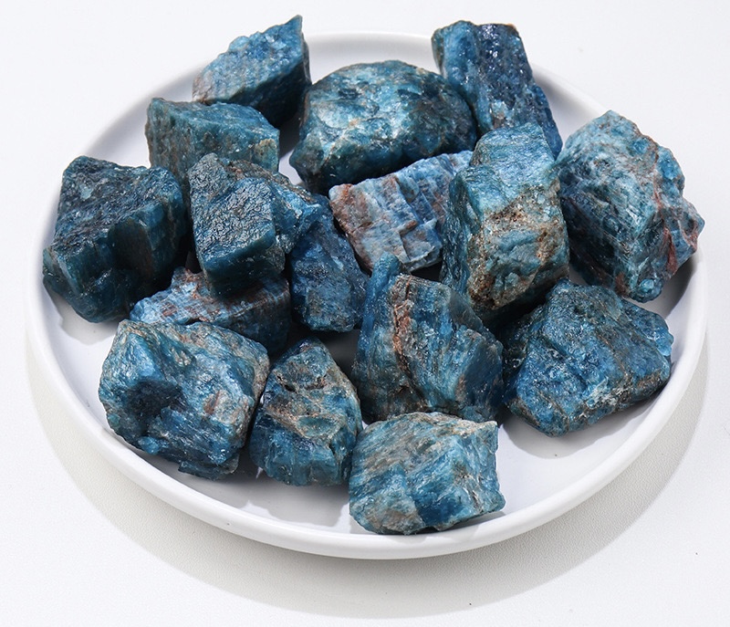 💎Natural crystal rough blue apatite diffusion stone✨