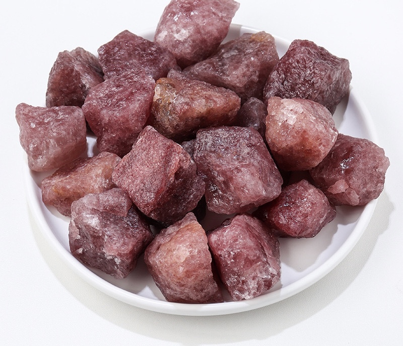 💎Natural crystal raw stone strawberry crystal diffusion stone✨