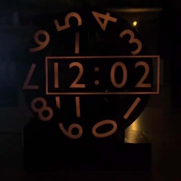 🔥Unique Modern 3D Printed Desktop Triaxial Numechron Clock⏲️-POIULTD