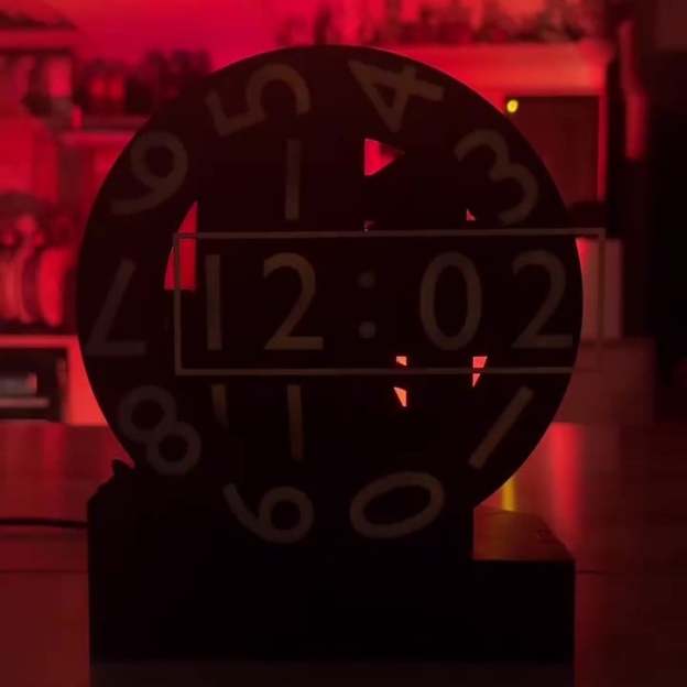 🔥Unique Modern 3D Printed Desktop Triaxial Numechron Clock⏲️-POIULTD