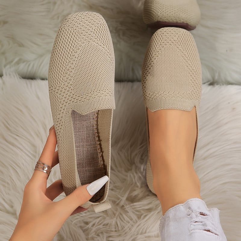 Casual Weave Women's Flat Shoes-POIULTD